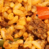 Arroz con butifarra o chorizo