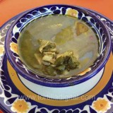 Sopa de pan y cilantro