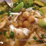 Caldo tlalpeño con tuna