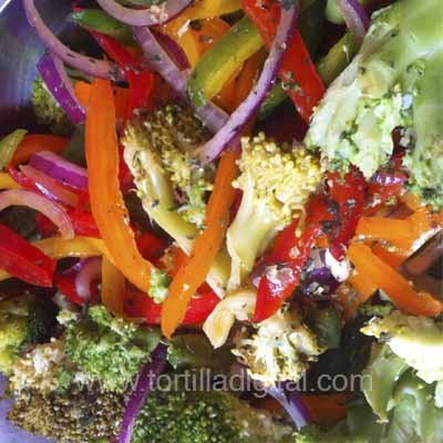 Ensalada de berros y espinacas