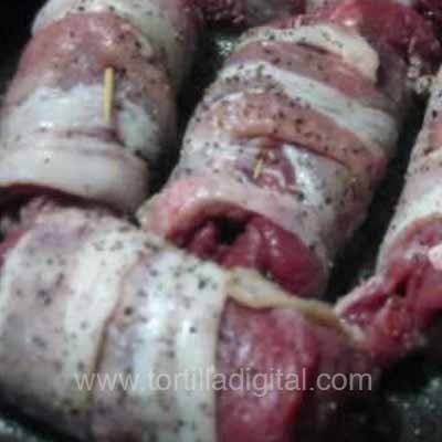 Bistec en rollos