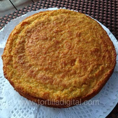 Pastel de elote con queso