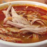 Pozole rojo estilo Jalisco