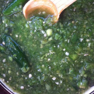 Salsa verde pozolera