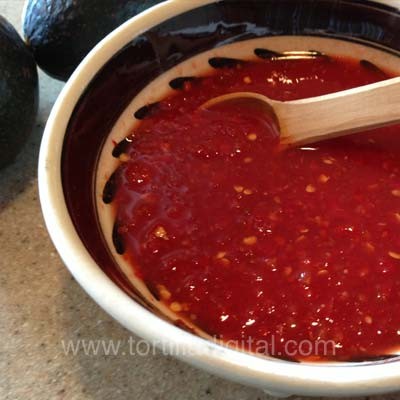 Salsa de chile ancho