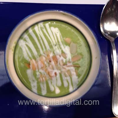 Sopa crema de calabacitas