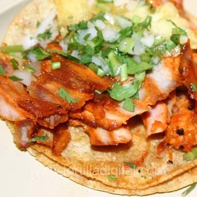 Tacos al pastor tradicionales