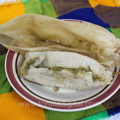 Tamales de chile verde